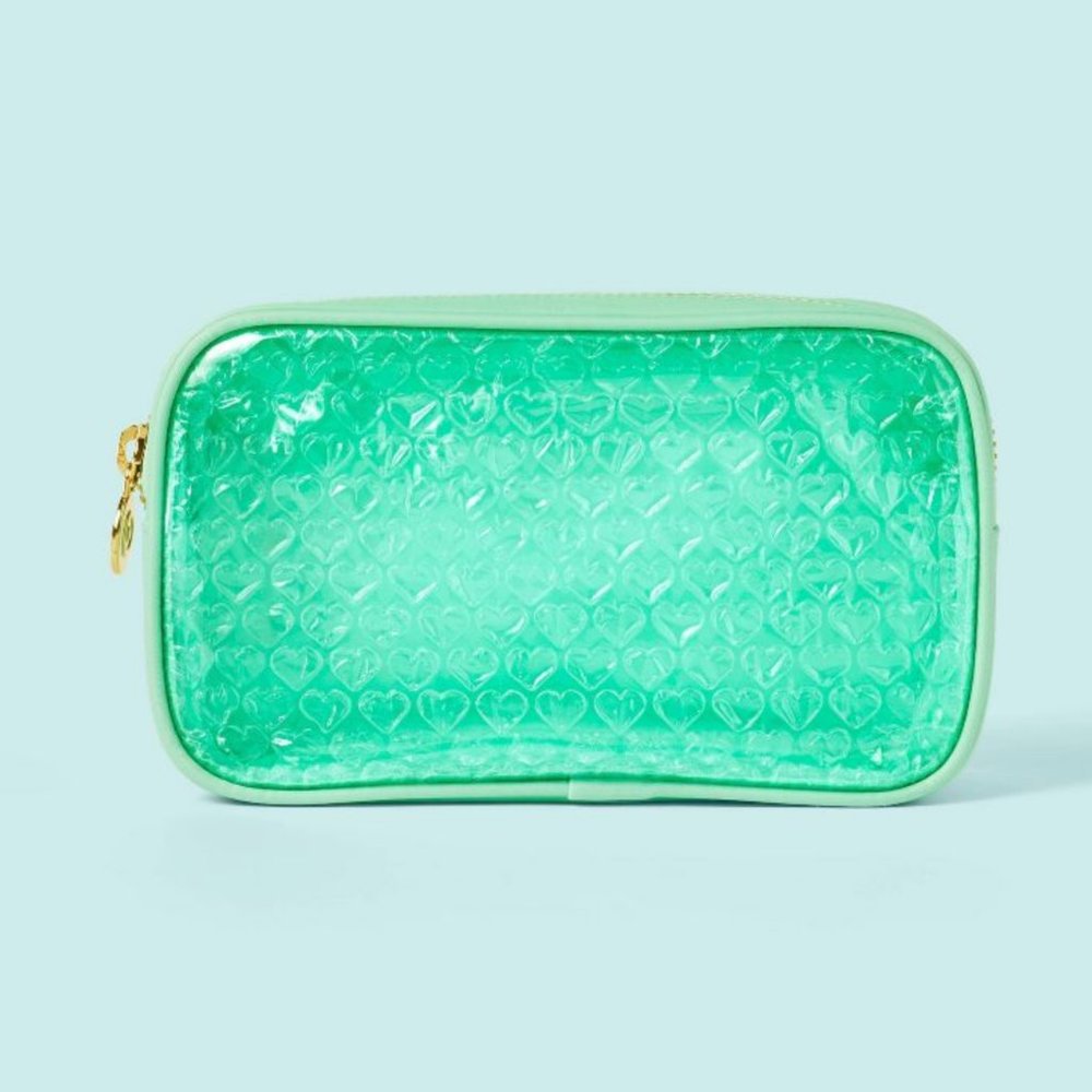 Bubble Hearts Small Pouch - Stoney Clover Lane x Target Light Green